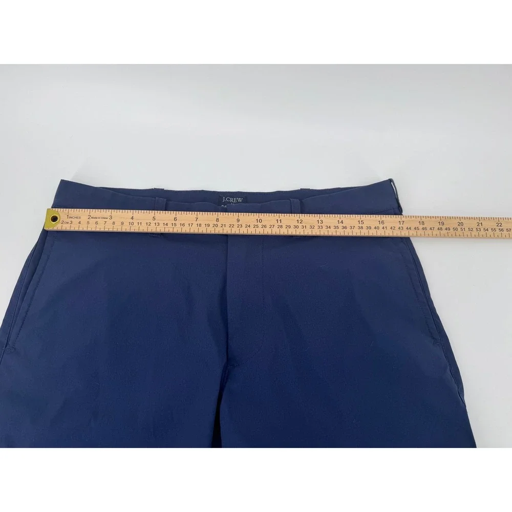 J.Crew Flex Rivington Navy Blue Tech Shorts Mens 33  Performance Golf Summer